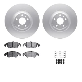 R1 Concepts WDUH1-73142 Carbon Series Brake Rotors W/ 5000 Oep Brake Pads & Hdw